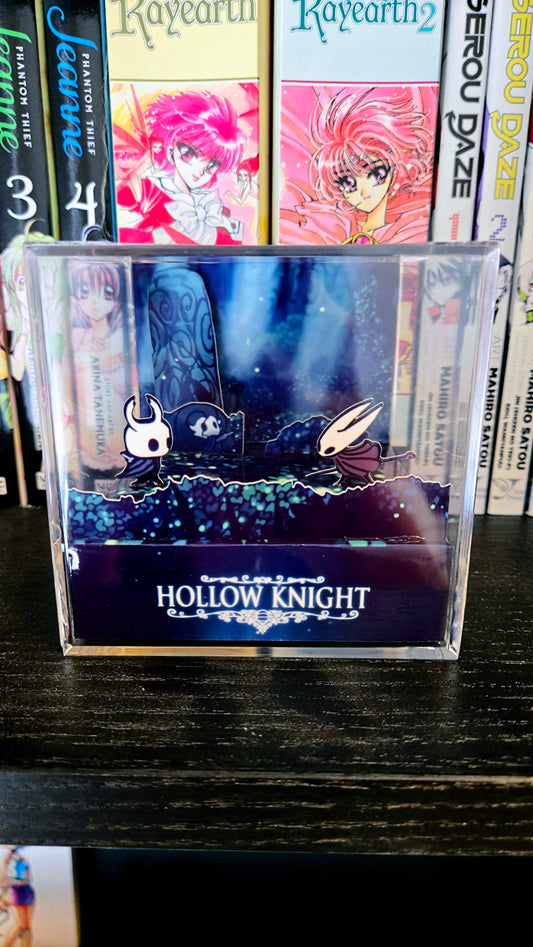 Hollow Knight - The Knight Vs Hornet Battle 3D Cube Diorama