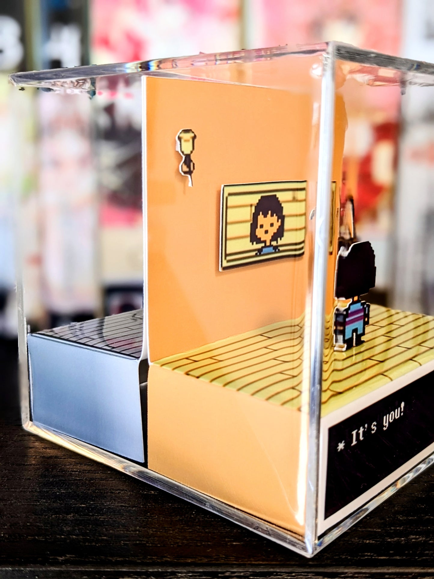 UNDERTALE Dual Sided 3D cube diorama | Despite everything, it's you & It's you!