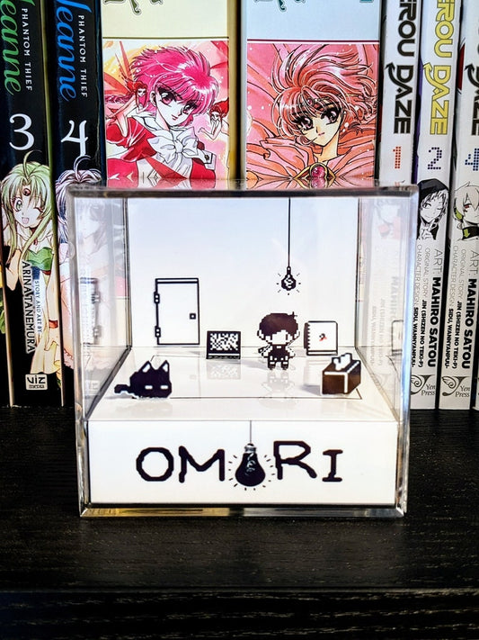 Omori White Space Cube Diorama