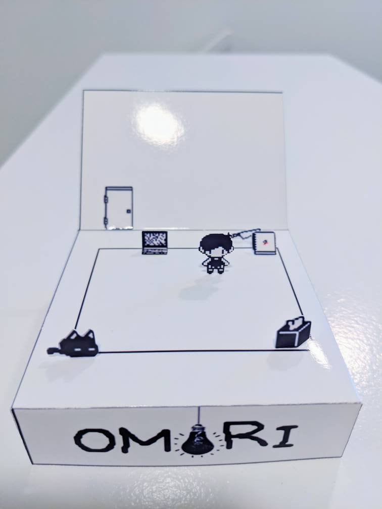 Omori White Space Cube Diorama