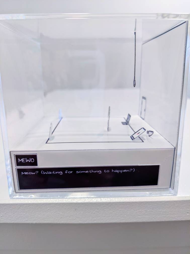 Omori White Space Cube Diorama