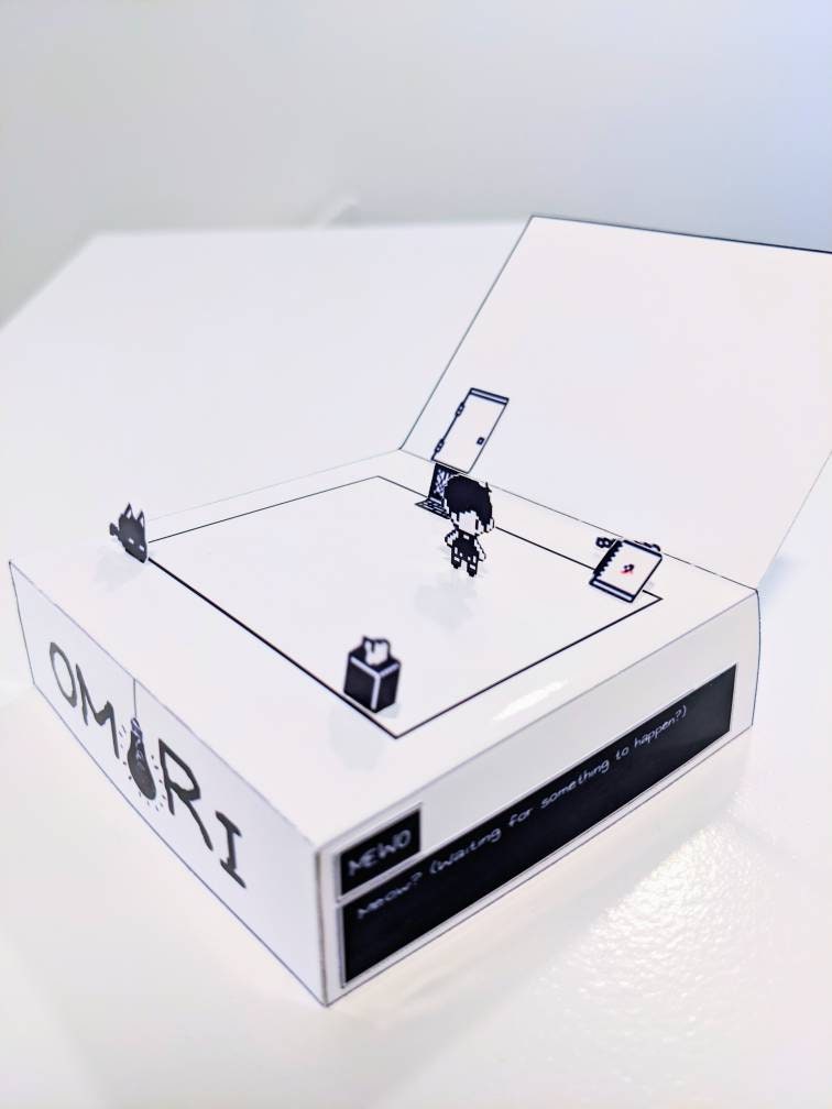 Omori White Space Cube Diorama