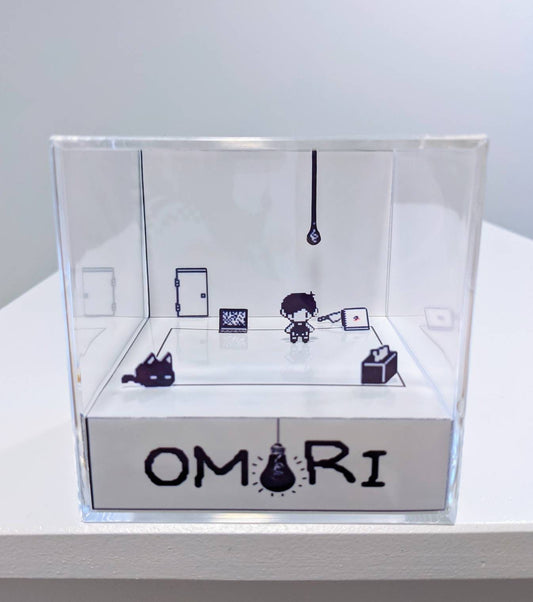 Omori White Space Cube Diorama