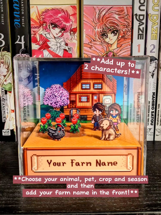 CUSTOMIZABLE Stardew Valley 3D cube diorama
