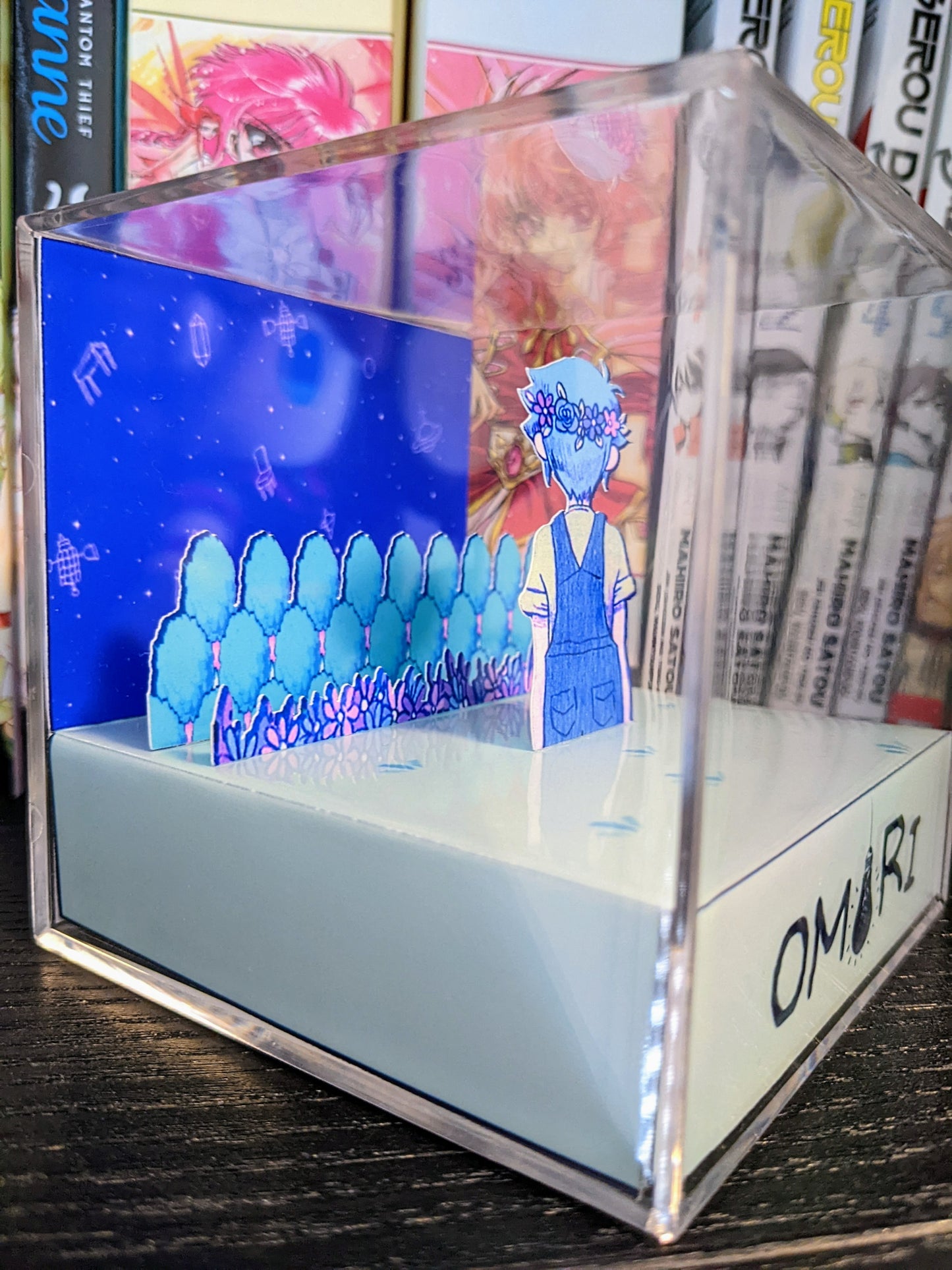 OMORI Basil in Head Space 3D cube diorama