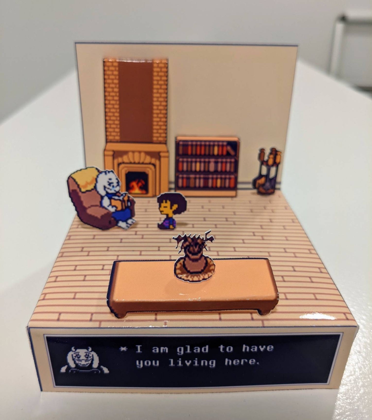 UNDERTALE Toriel Home 3D cube diorama