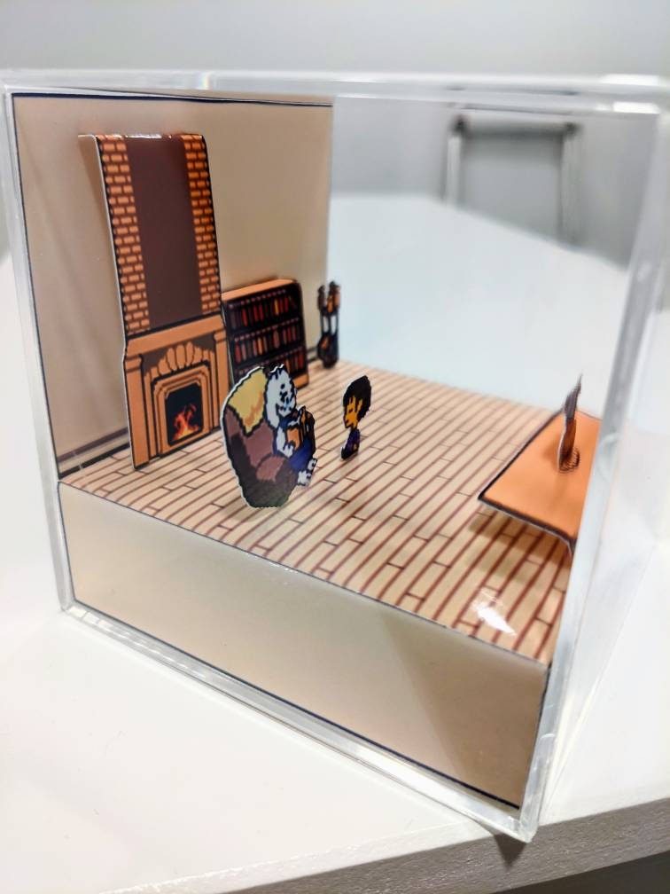 UNDERTALE Toriel Home 3D cube diorama