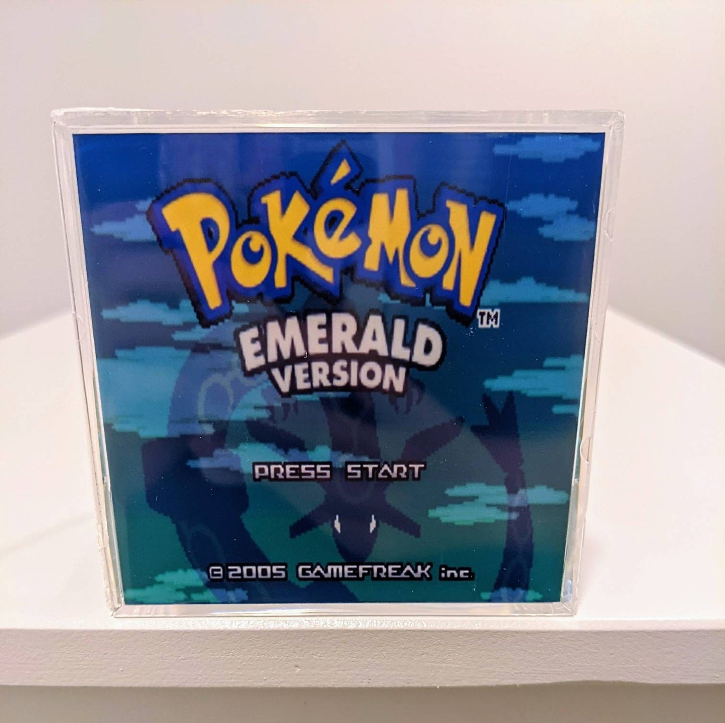 Pokemon Emerald 3D cube diorama: Choose your starter Pokemon - Sapphire/Ruby/Emerald (Customize between Brendan or May)