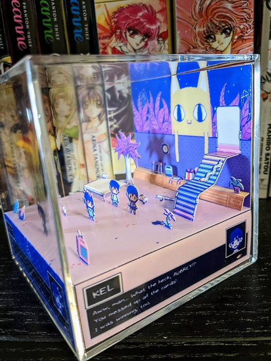 OMORI Neighbor's Room 3D cube diorama TEMPLATE