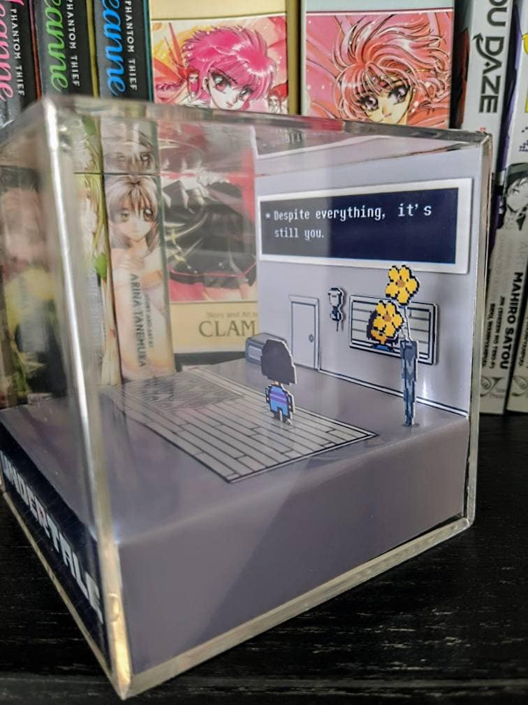 UNDERTALE 3D cube diorama - Despite Everything, It's Still You