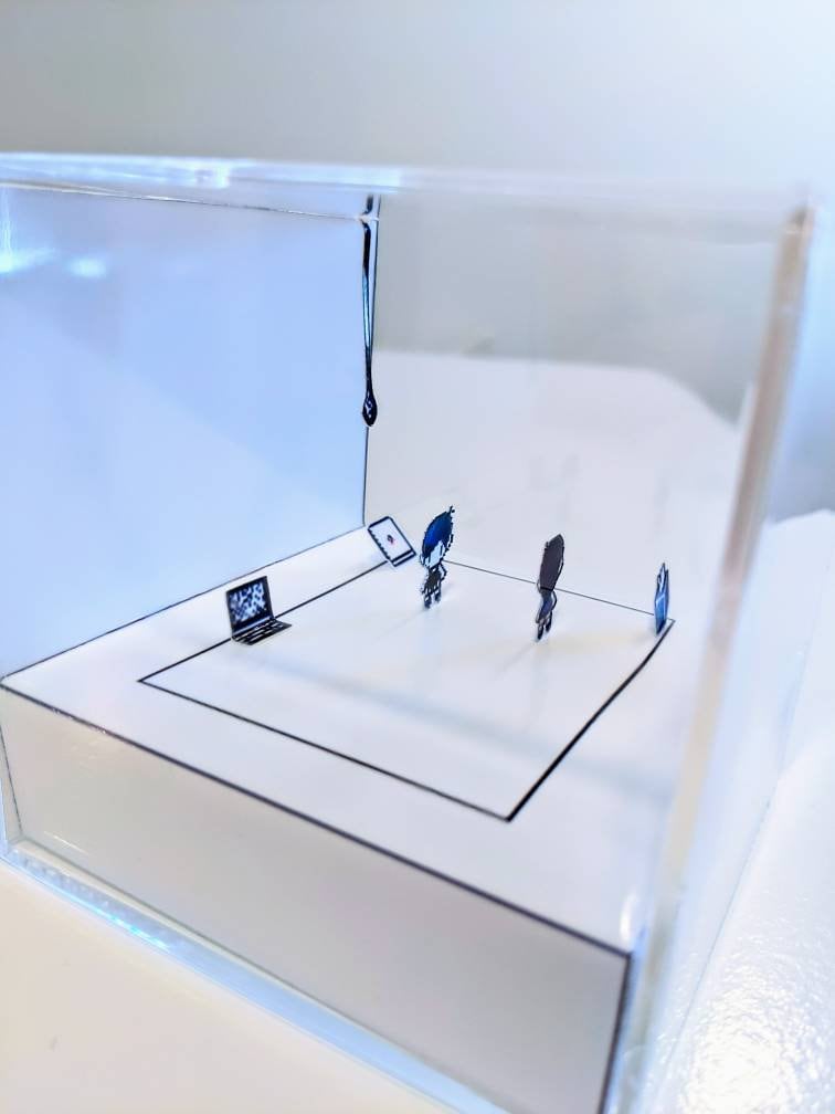 OMORI White Space Sunny version 3D cube diorama