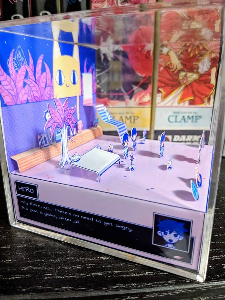 OMORI Neighbor's Room 3D cube diorama TEMPLATE