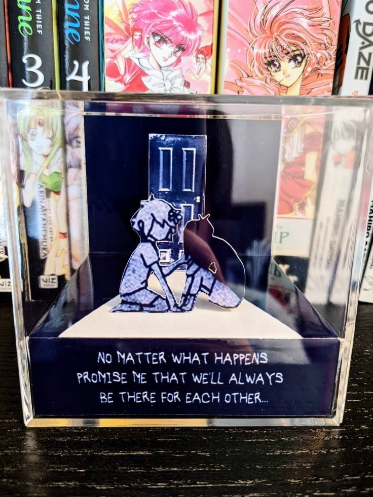 OMORI No matter what happens promise me 3D cube diorama