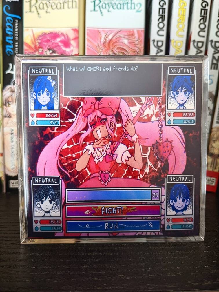 OMORI Sweetheart Battle 3D cube diorama