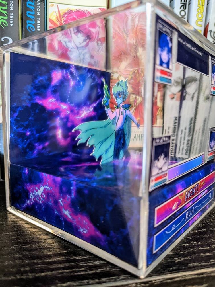 OMORI Space Ex-Boyfriend Battle 3D cube diorama | Captain Spaceboy