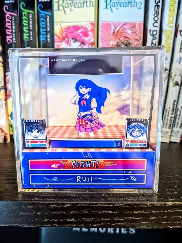 OMORI Mari Boss Battle 3D cube diorama