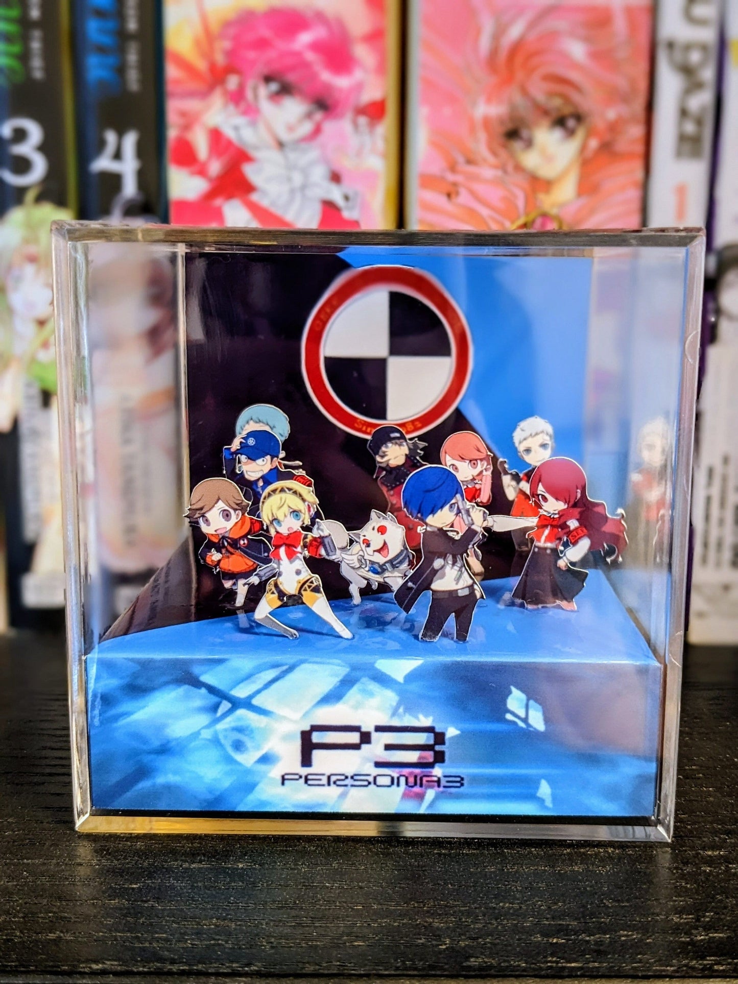 Persona 3, Persona 4 and Persona 5 3D cube diorama TEMPLATE bundle