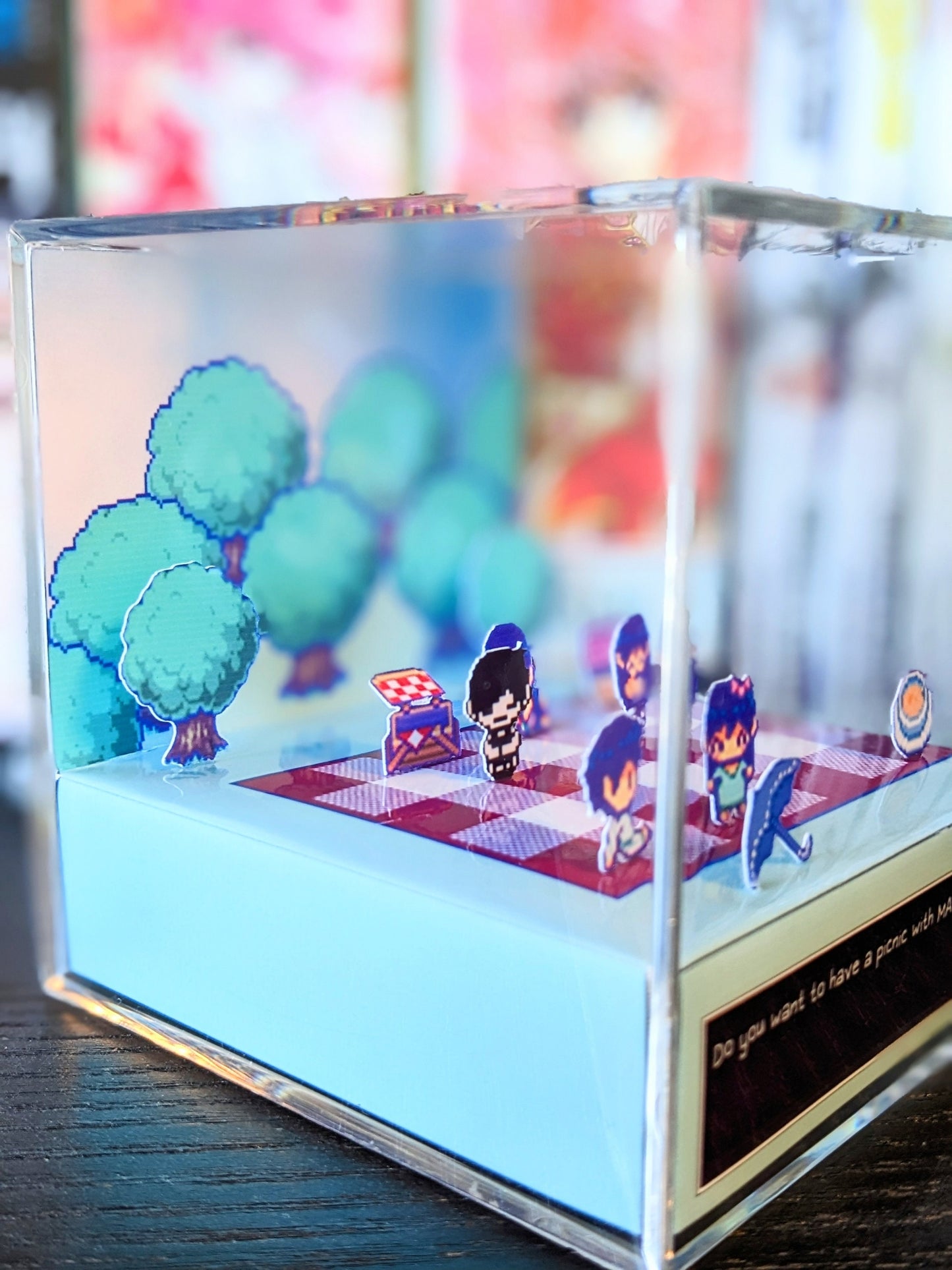 OMORI Mari's Picnic Rain Town ver. 3D cube diorama