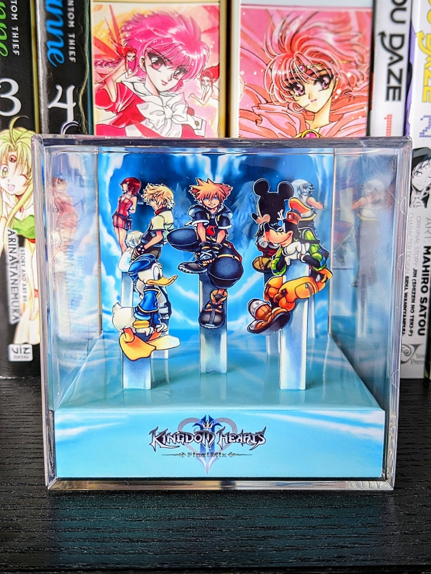 Kingdom Hearts 2 Final Mix 3D cube diorama TEMPLATE