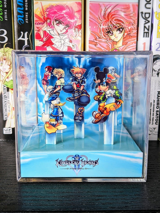 Kingdom Hearts 2 Final Mix 3D cube diorama TEMPLATE