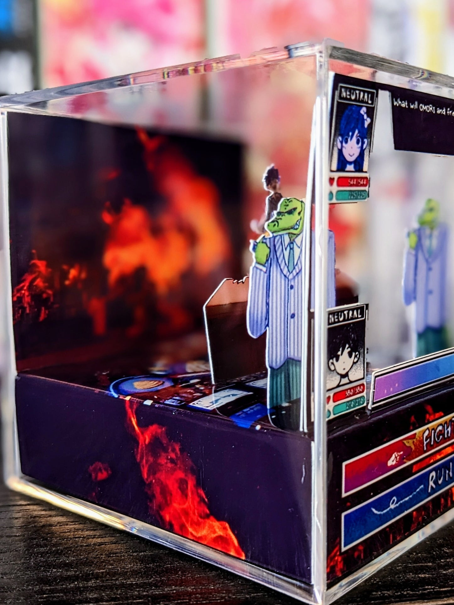 OMORI Bossman Hero Boss Battle 3D cube diorama
