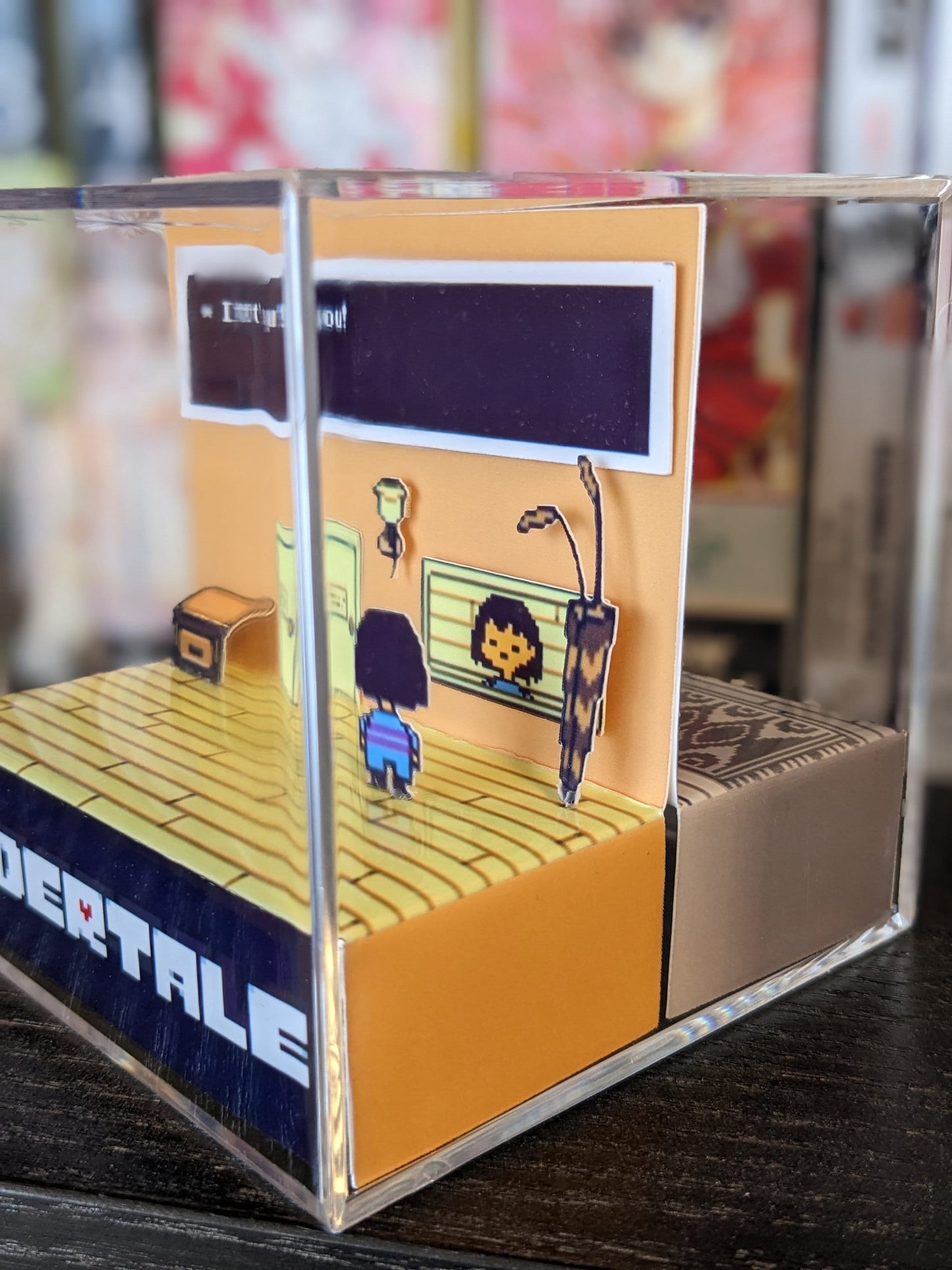 UNDERTALE Genocide Route Version Dual Sided 3D cube diorama | It's me, Chara & It's you!