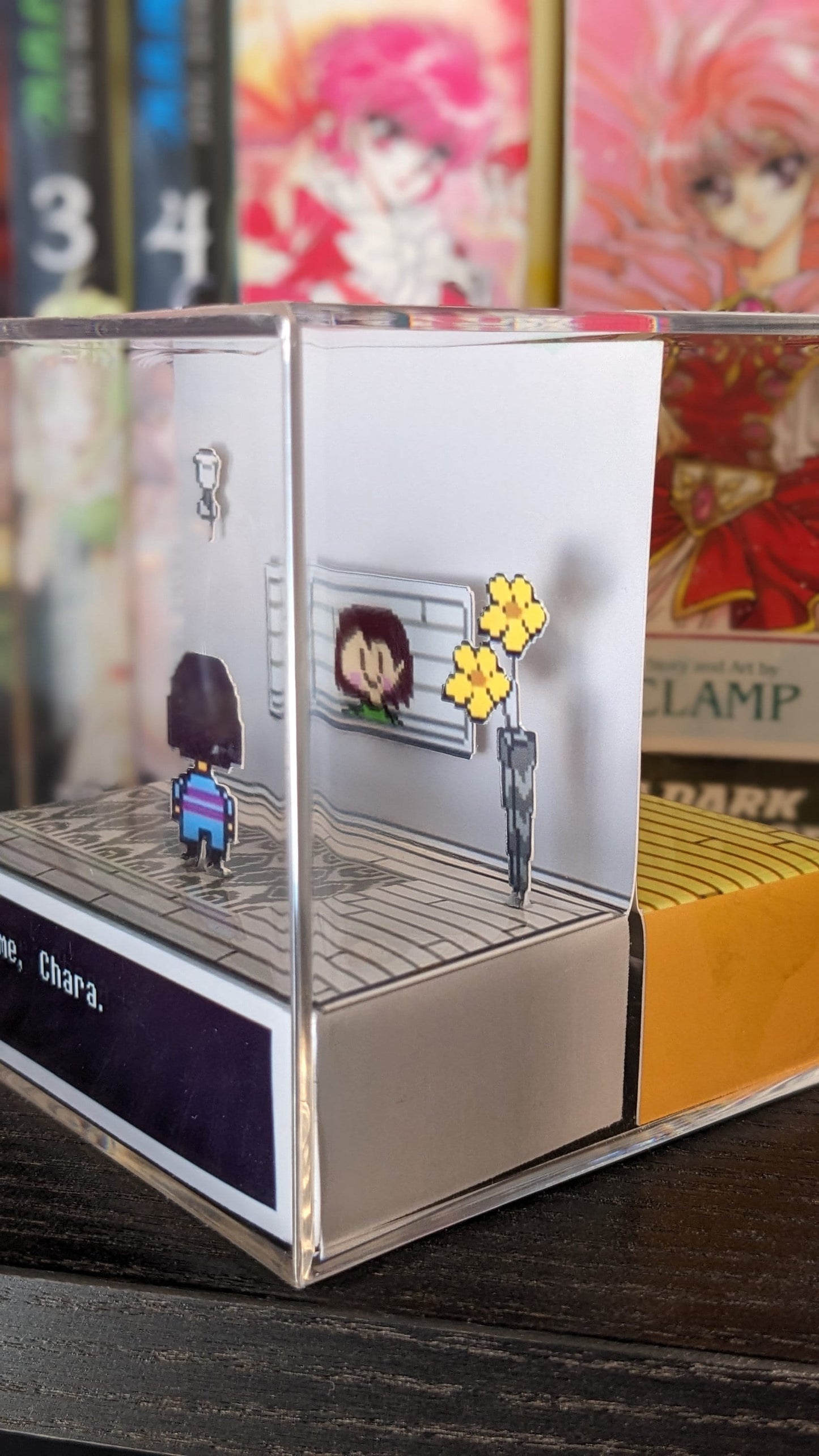 UNDERTALE Genocide Route Version Dual Sided 3D cube diorama | It's me, Chara & It's you!