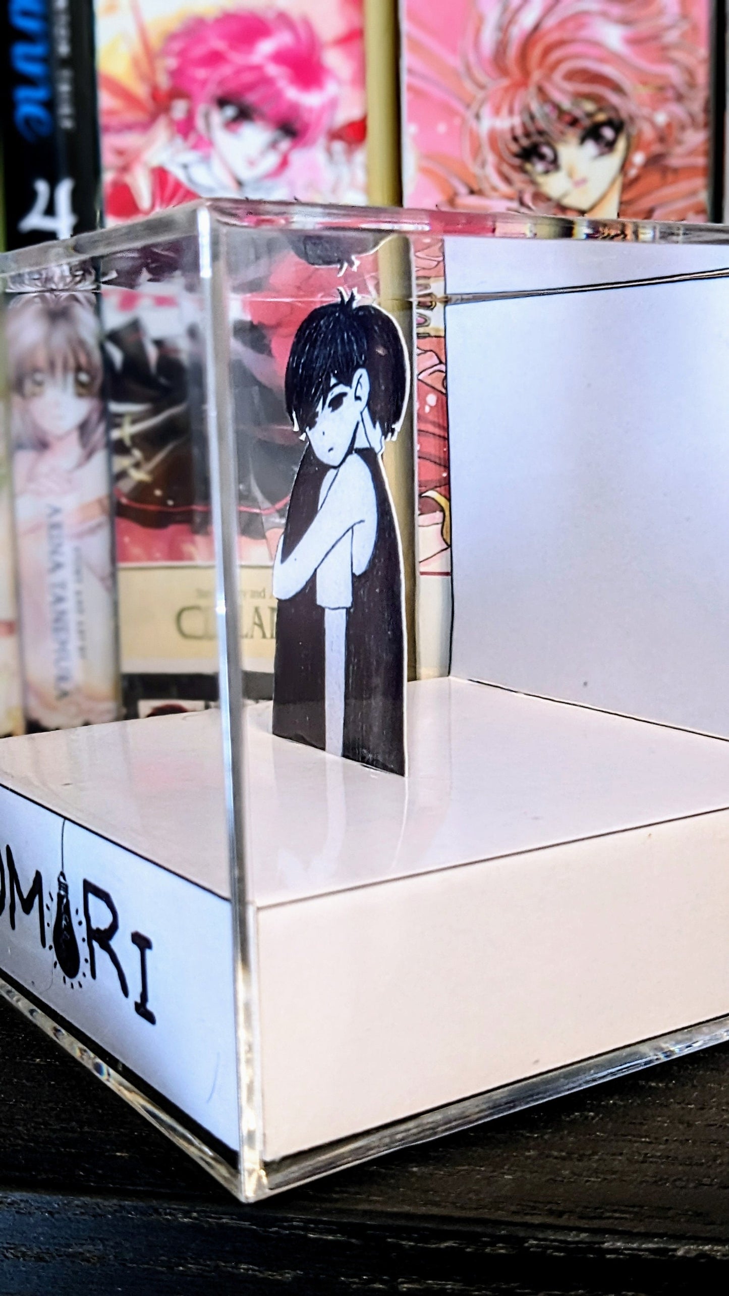 OMORI Sunny and Omori hug final battle 3D cube diorama