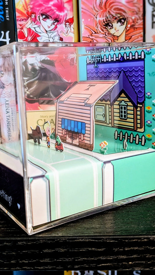 MOTHER 3 Lucas Boney Save Frog in Car 3D cube diorama