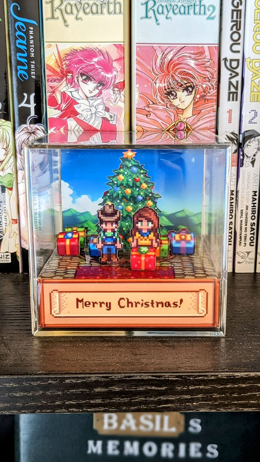 CUSTOMIZABLE Christmas Stardew Valley 3D cube diorama