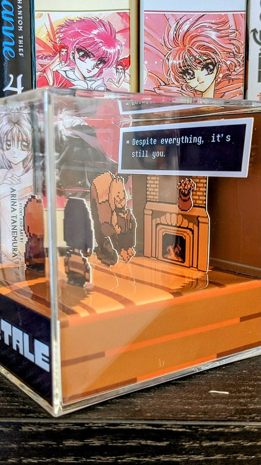 UNDERTALE 3D cube diorama - Toriel, Frisk, Asriel and Chara Despite Everything, It's Still You | It's you!