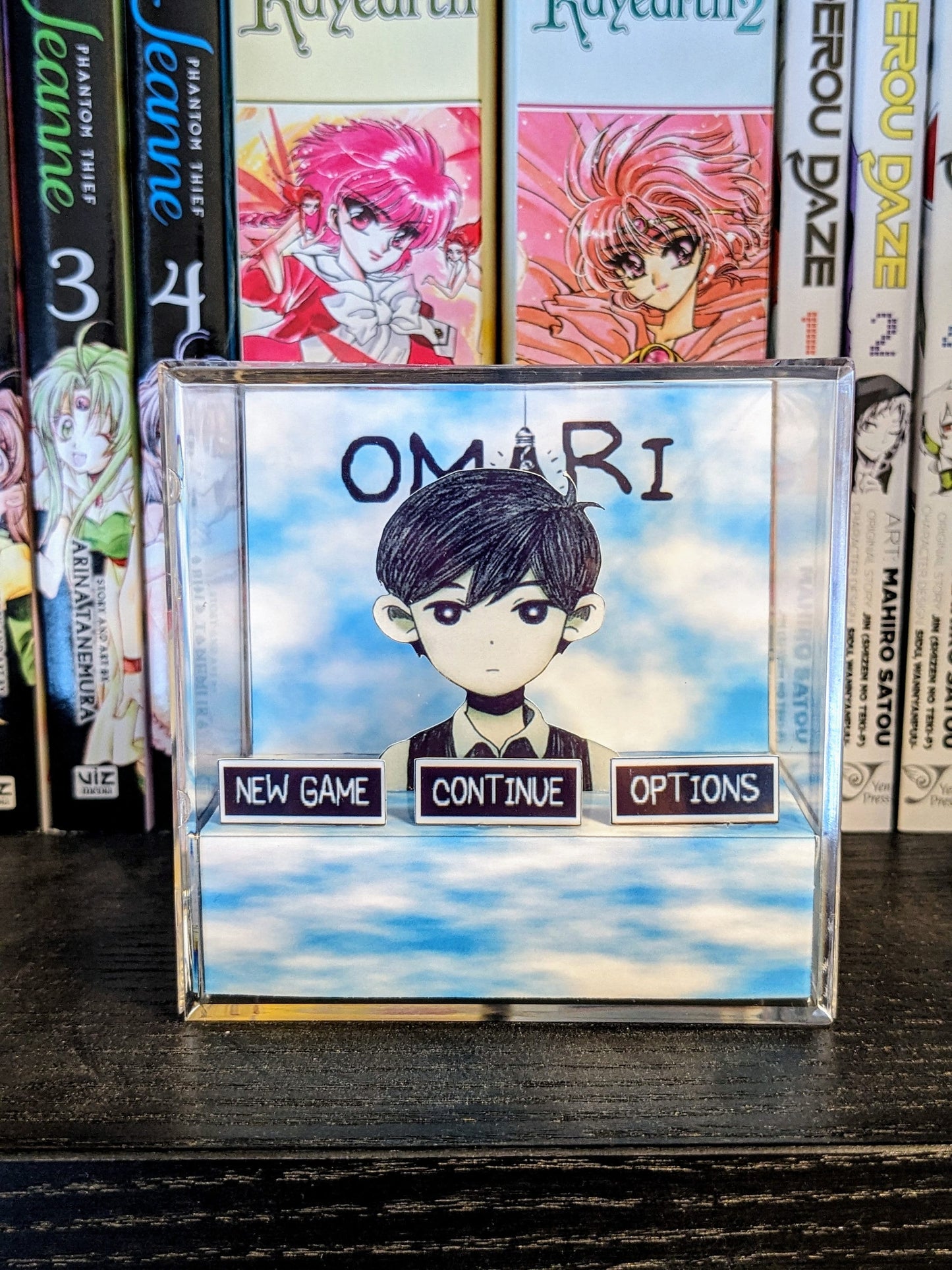 OMORI Dual Sided 3D cube diorama | Title screen | Good ending