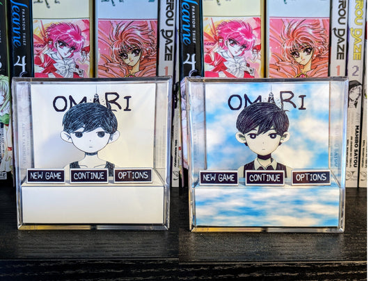 OMORI Dual Sided 3D cube diorama | Title screen | Good ending