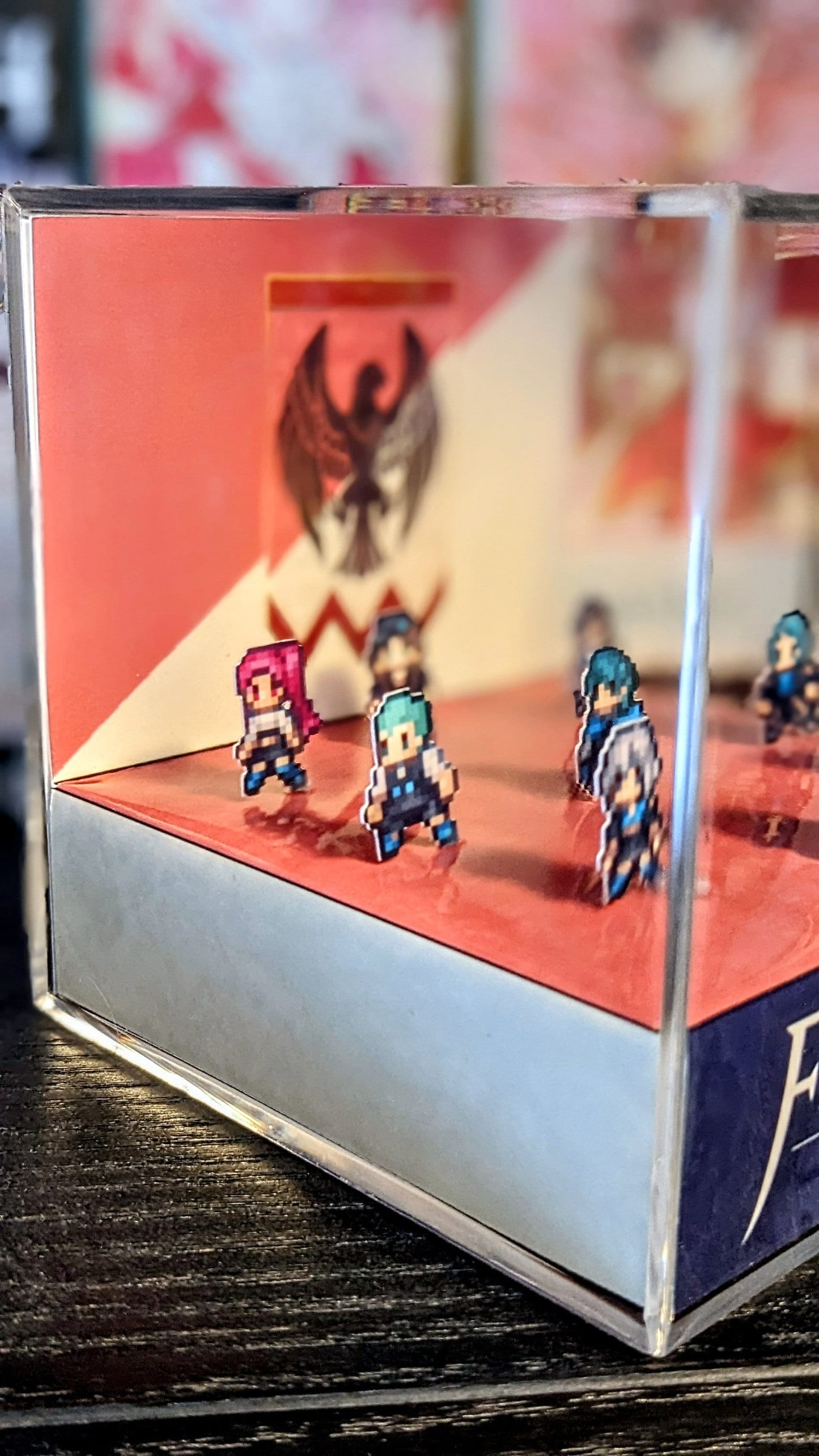 Fire Emblem Three Houses Black Eagles 3D cube diorama