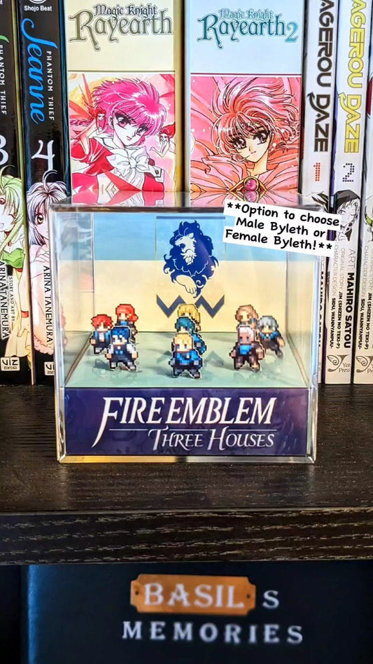 Fire Emblem Three Houses Blue Lions 3D cube diorama