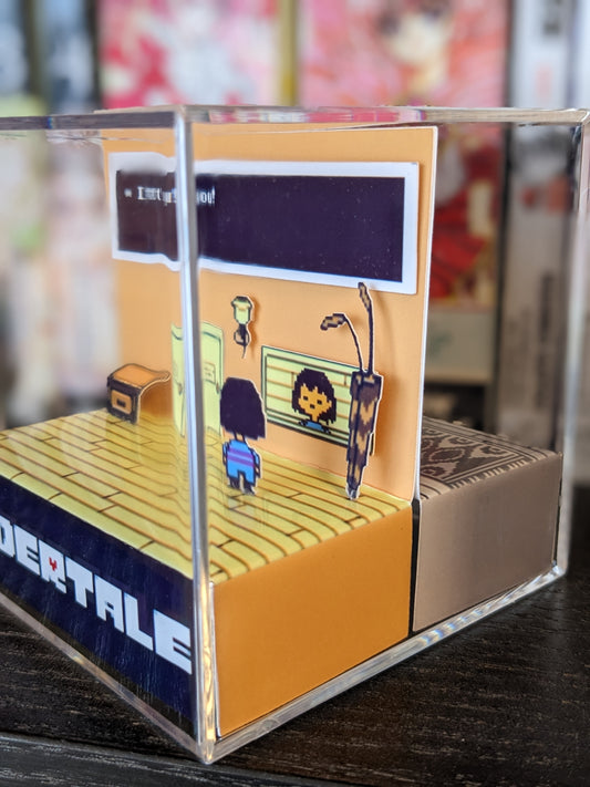 UNDERTALE Dual Sided 3D cube diorama | Despite everything, it's you & It's you!