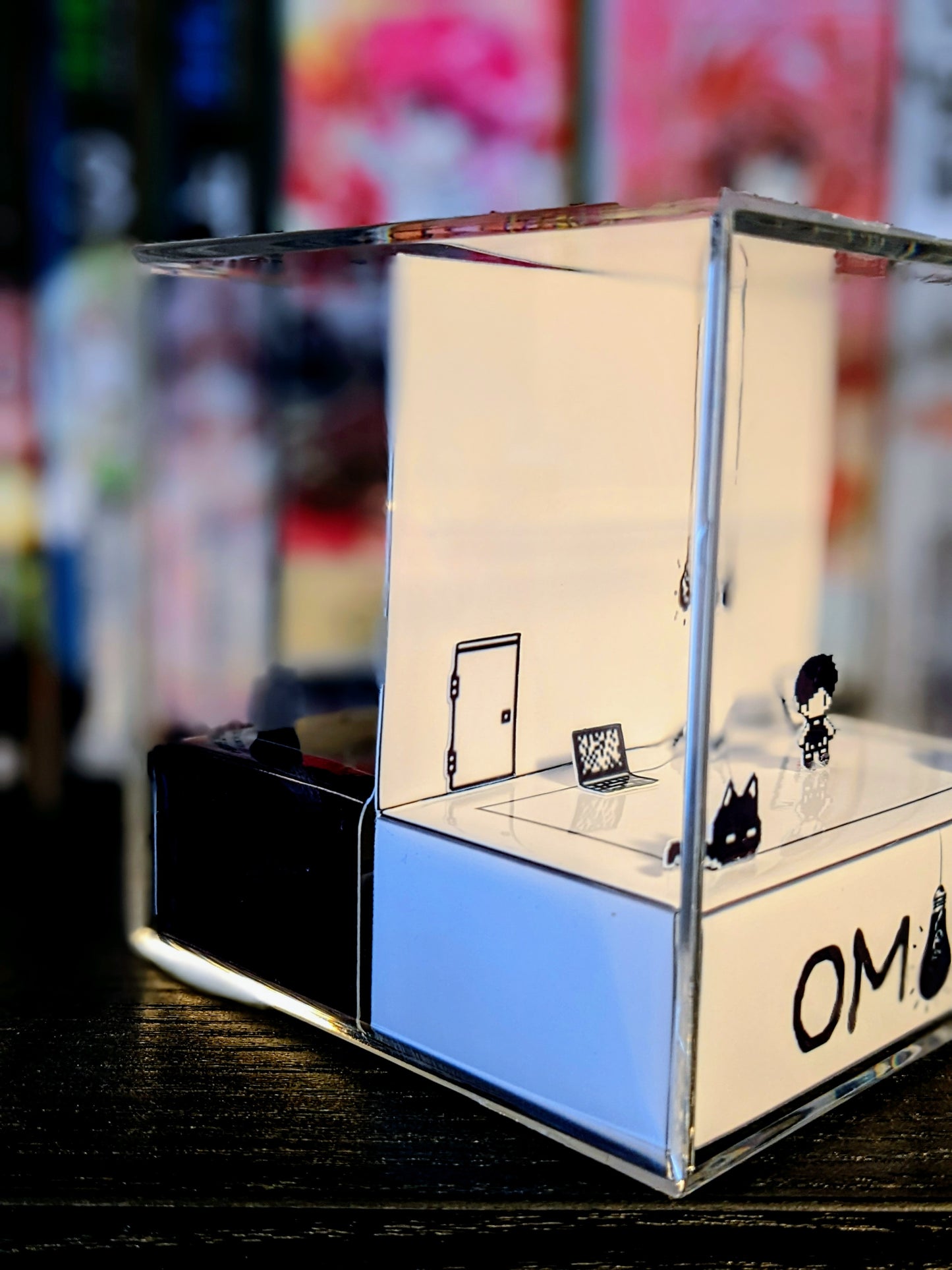 OMORI Dual Sided 3D cube diorama | White Space and Black Space