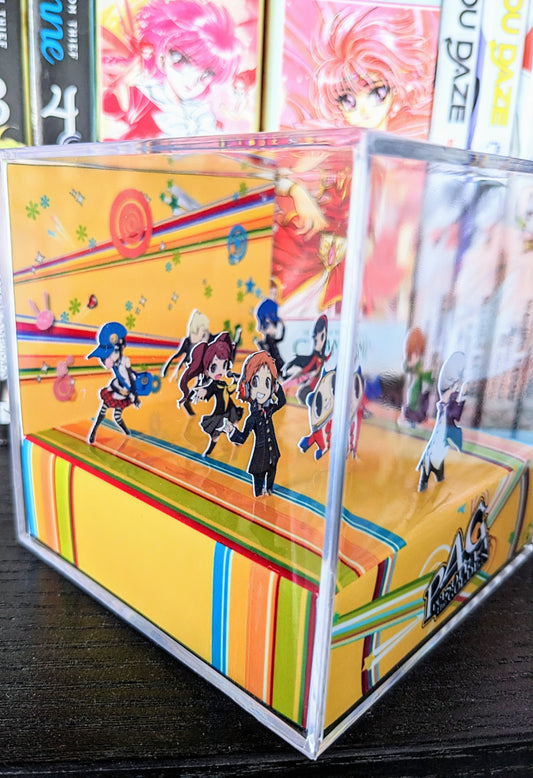 Persona 4 Golden 3D cube diorama