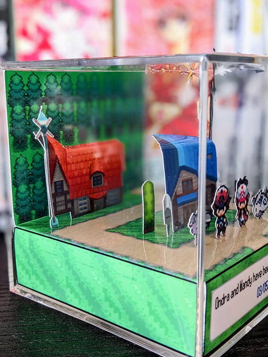 CUSTOMIZABLE Pokemon Black and White 3D cube diorama