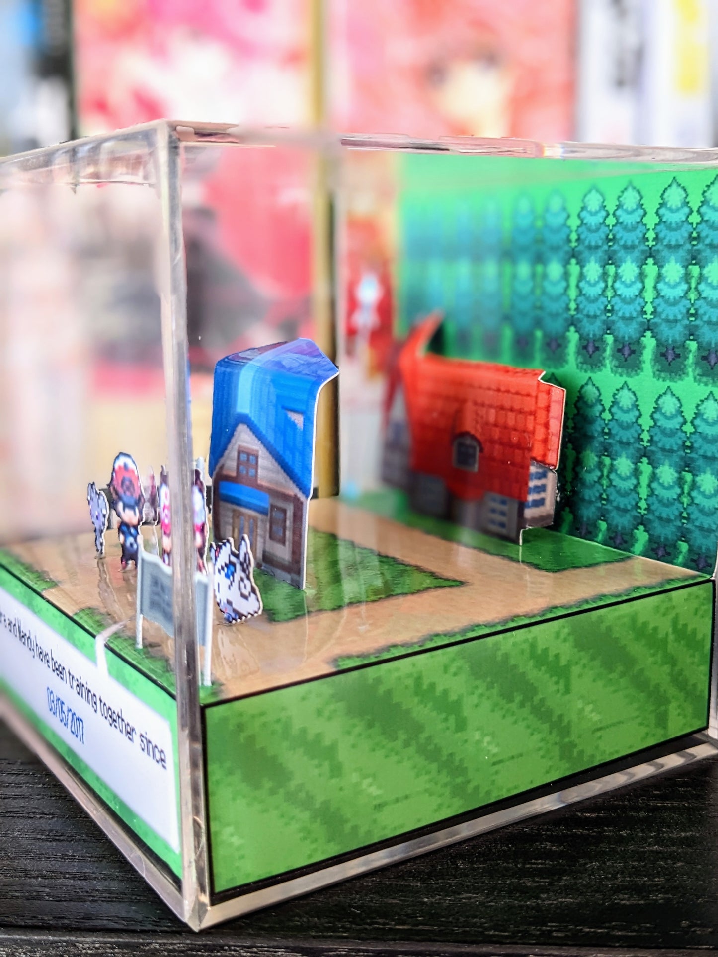 CUSTOMIZABLE Pokemon Black and White 3D cube diorama