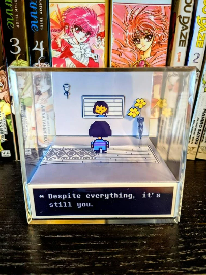 UNDERTALE 3D cube diorama - Despite Everything, It's Still You