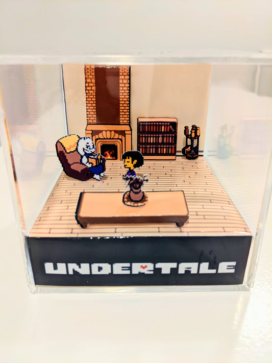 UNDERTALE Toriel Home 3D cube diorama