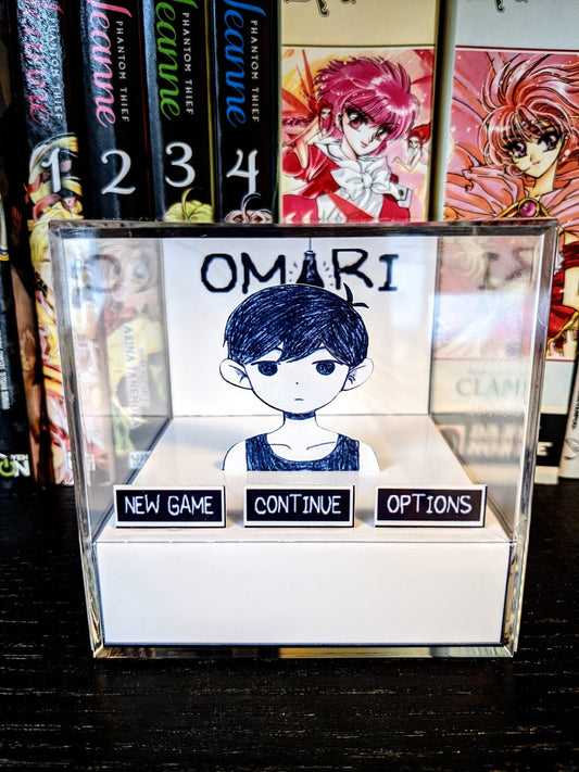 OMORI Title Screen 3D cube diorama