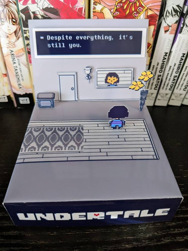 UNDERTALE 3D cube diorama - Despite Everything, It's Still You