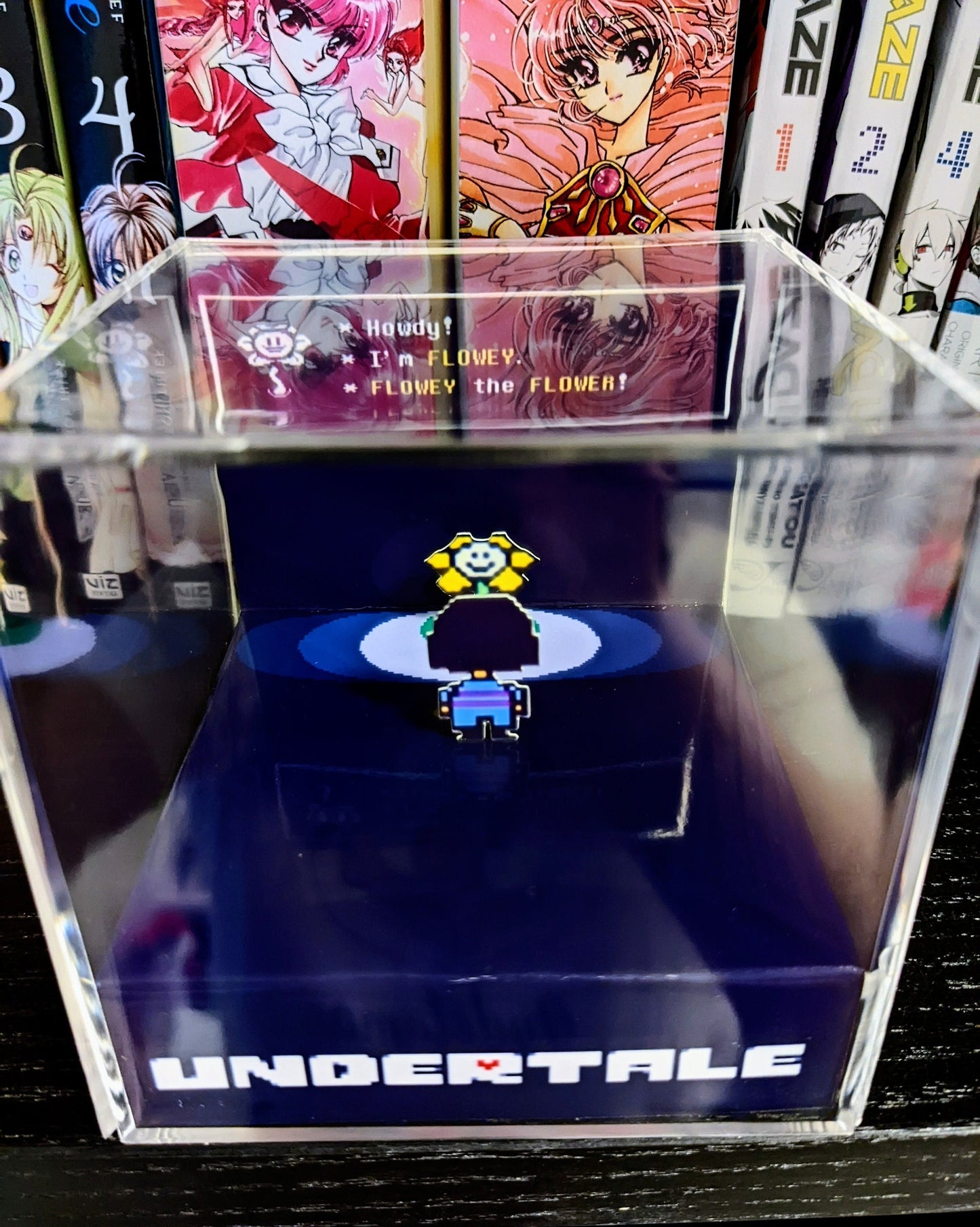 UNDERTALE 3D cube diorama - Flowey and Frisk