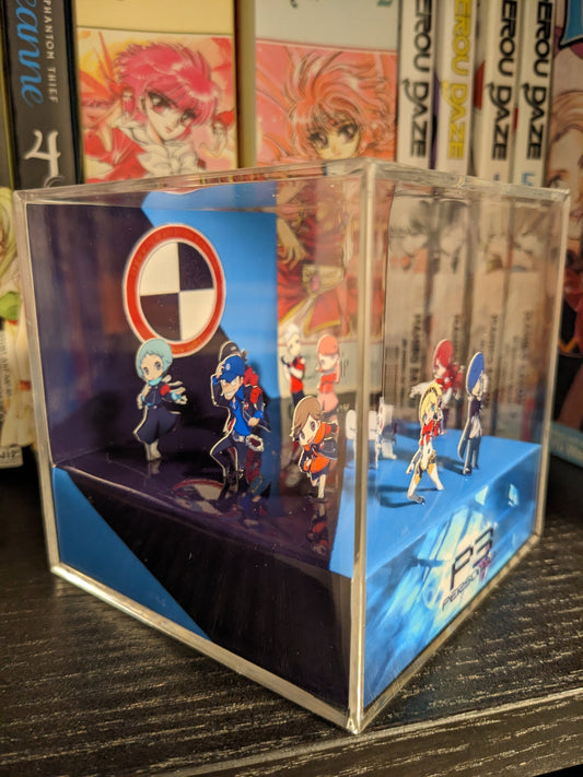 Persona 3 MALE 3D cube diorama TEMPLATE