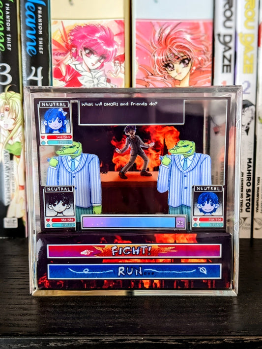 OMORI Bossman Hero Boss Battle 3D cube diorama