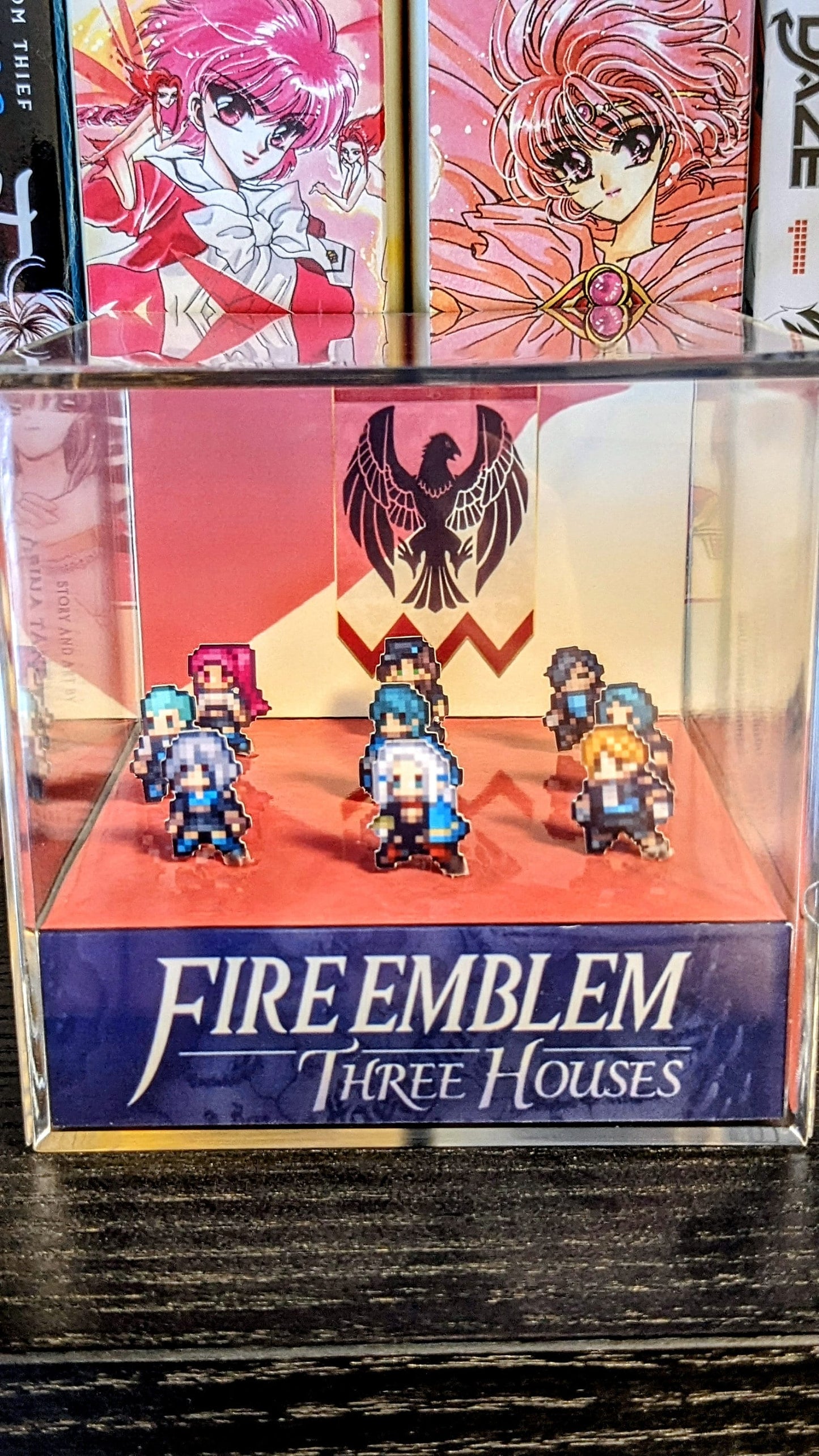 Fire Emblem Three Houses Black Eagles 3D cube diorama