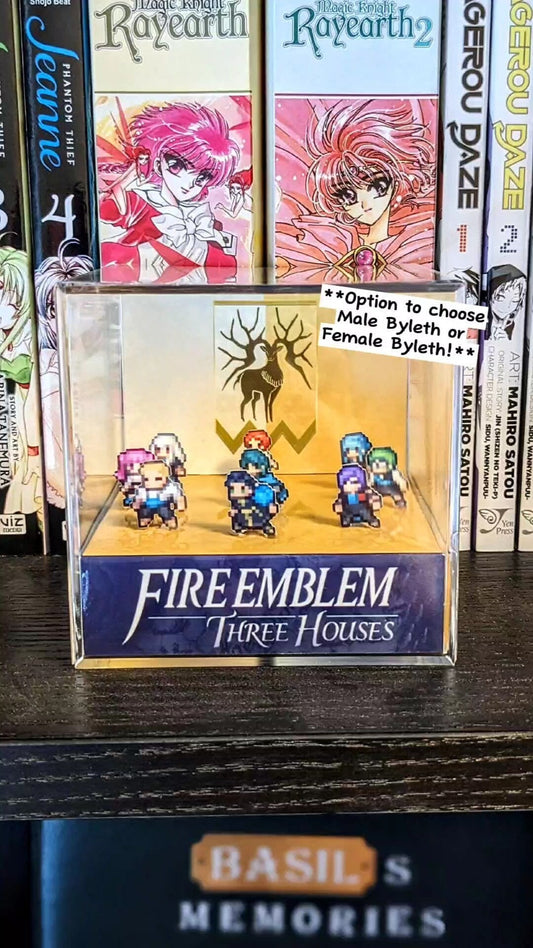 Fire Emblem Three Houses Golden Deer 3D cube diorama