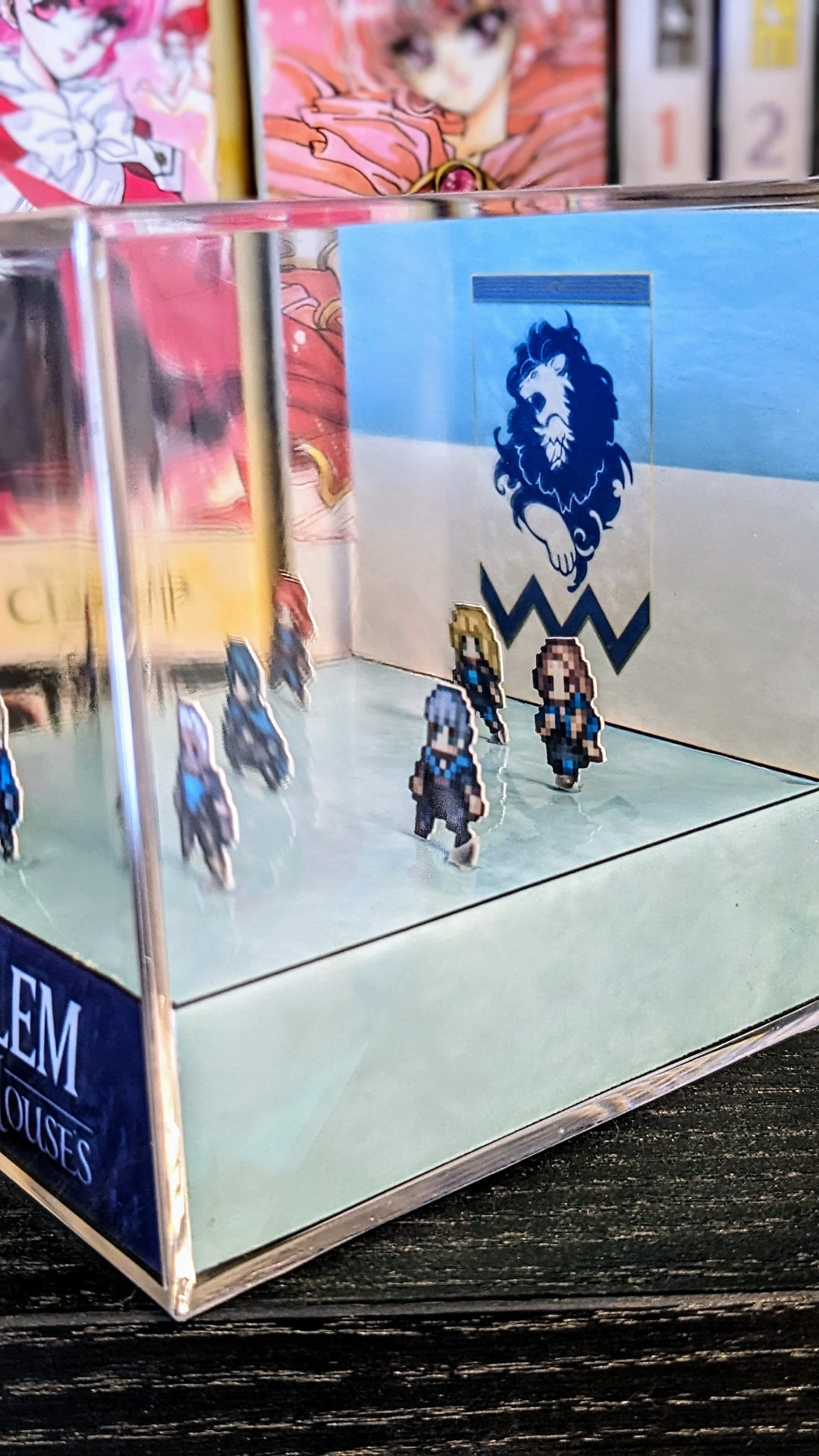 Fire Emblem Three Houses Blue Lions 3D cube diorama